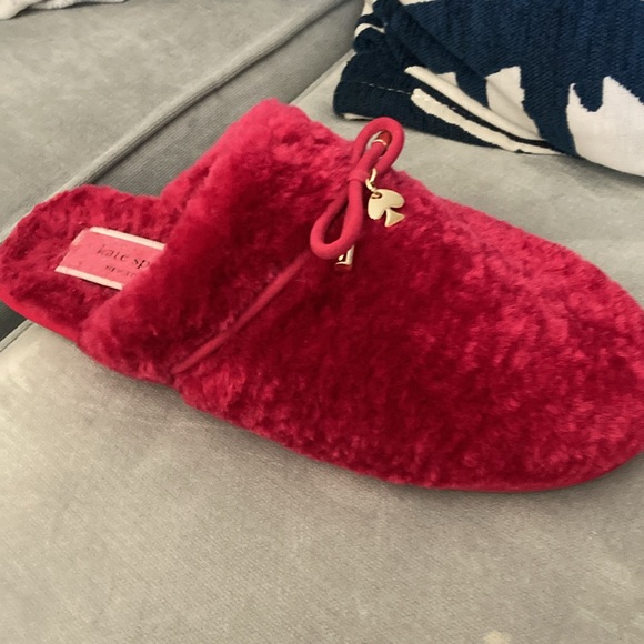 Kate Spade Faux Fur Slippers - Picture 10 of 10